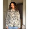 2026 Fall Winter Womens Retro Deer Faux Fur Stand Collar Short Jacket
