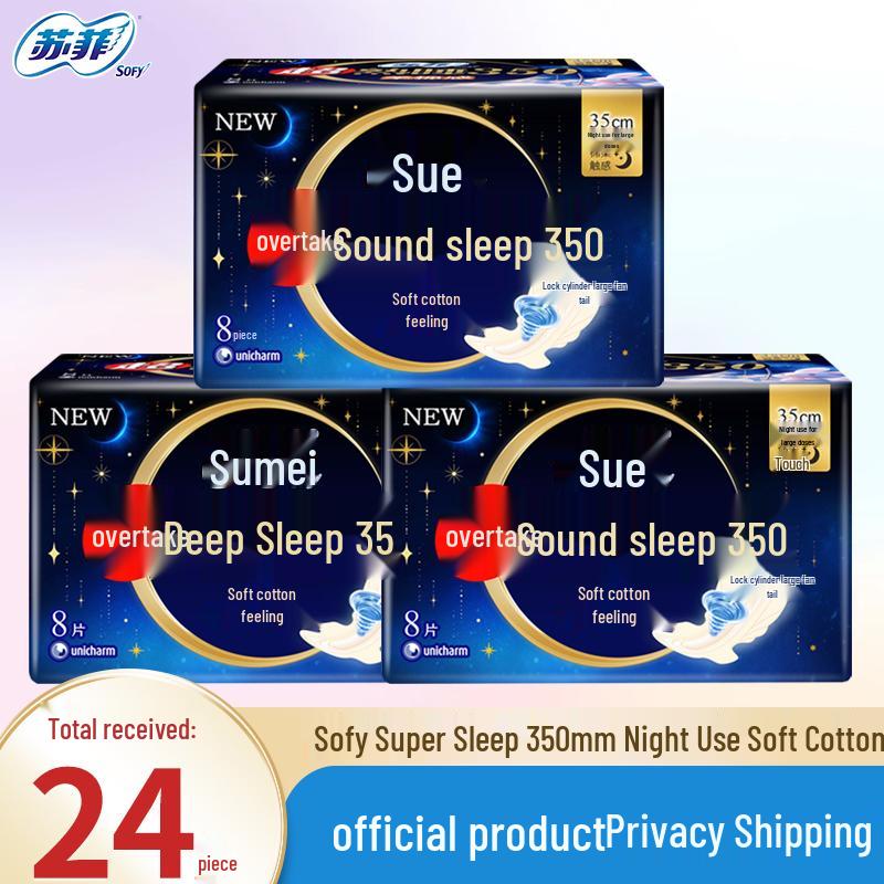 SOFY Overnight Cotton Feel Sanitary Pads