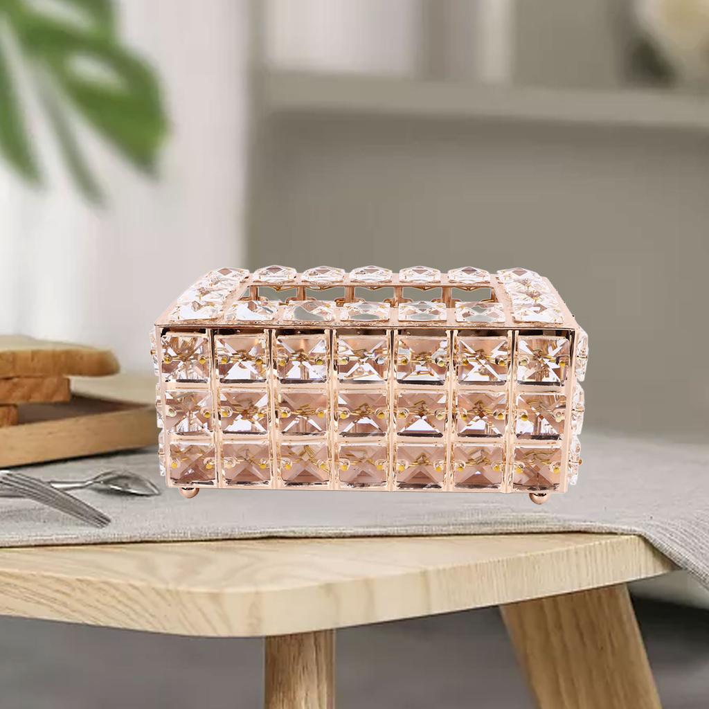Tissue Dispenser Elegant Napkin Holder Decorative Facial Tissue Holder for Bathroom Living Room