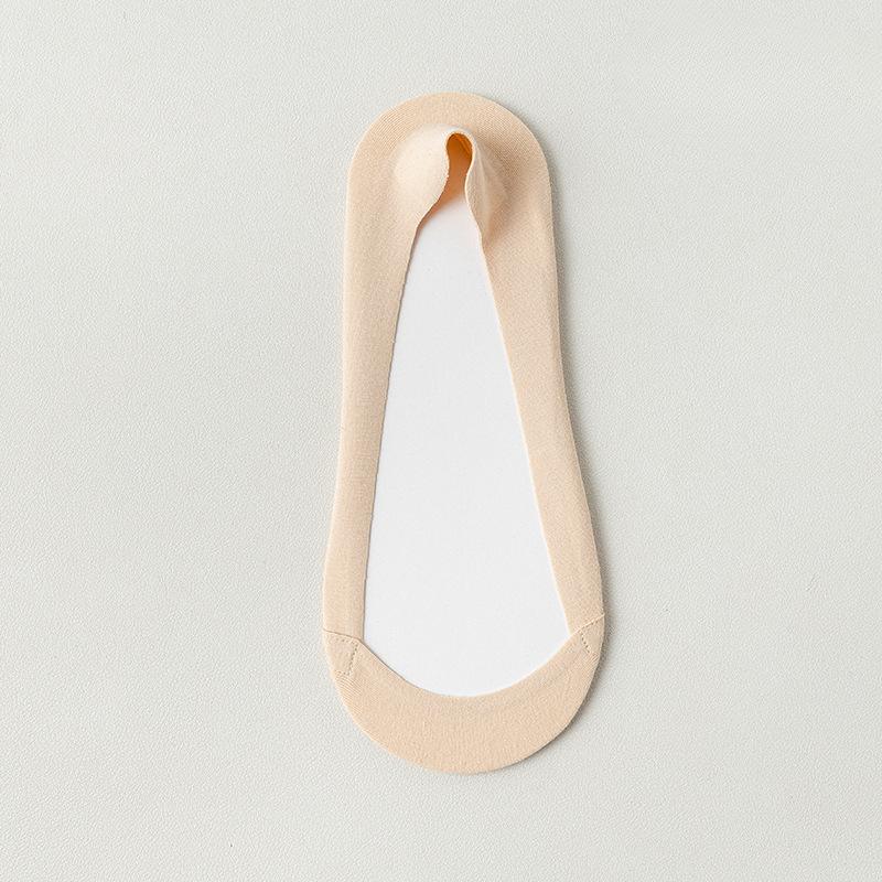 

Летние тонкие невидимые носки для женщин, однотонные короткие носки из чистого хлопка, простые, дышащие и универсальные хлопковые носки 1 pair телесный