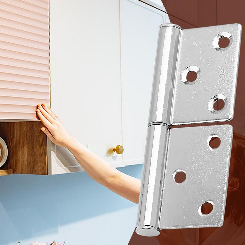 Heavy Duty Door Hinges Detachable Flag Door Hinge Furniture Locks Barn Offset Gate Attachment for Metal Doors Window Cabinet