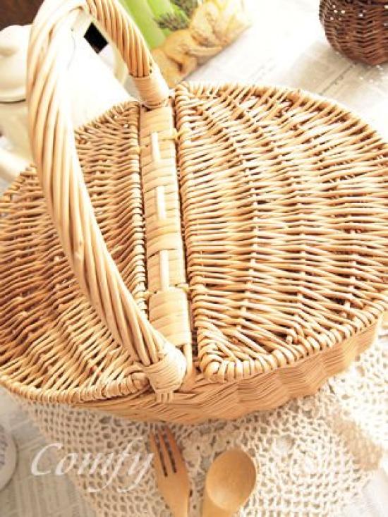 Posh Living Wicker Basket 10580 Natural W33 X D24 X H32(17)cm