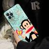 Fashion Logo P-Paul F-Frank Black Soft Phone Case For IPhone 16 15 14 13 11 12 17 Pro Max Mini Plus