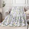 Vintage Flower Blanket Birthday Christmas for Women Girl Gift Spring Floral Blanket Soft Cozy Plush Flannel Fleece Throw Blanket