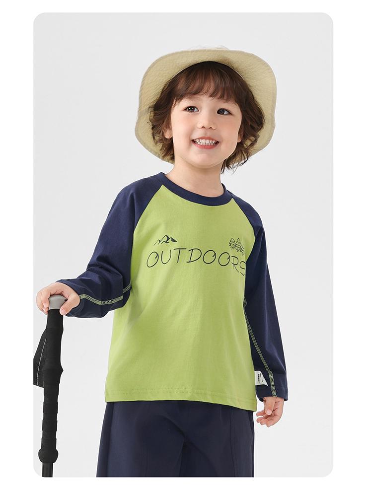 European Boys' Cotton Long-Sleeve T-Shirt, Spring 2026 Collection - Toddler & Kids Base Layer for Spring/Autumn
