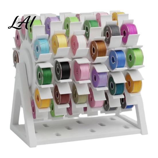 Geschenk für Näher 60-Spulen Nähgarn-Organizer-Ständer 360 Grad drehbar Platzsparend Studio-Organisation Ständer Tischplatten-Aufbewahrungshalter
