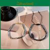 Modern Chic Iridium Bracelet Handmade Geometric Design Unisex Fashion Jewelry