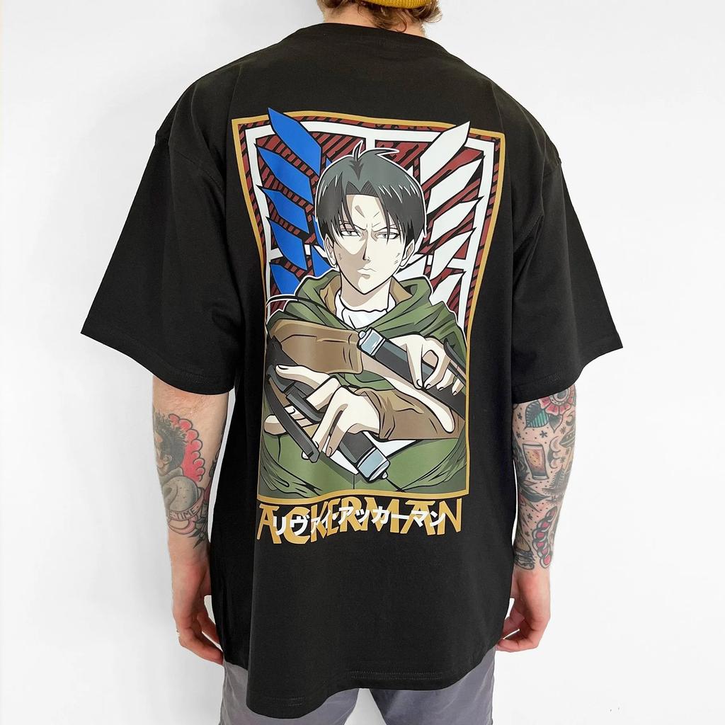 Attack on Titan Animation Derivatives Eren Jaeger Printing Shortsleeved Tshirt Mens Womens 2025 Summer Fashion Street Top