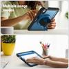 For iPad mini (2024)/(2021) Case Hand Band Kickstand PC + TPU Tablet Cover with Shoulder Strap and Pencil Holder