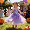 Wicked Childrens Princess Dress With Tulle Fabric For Halloween Cosplay Kids Age 3-8