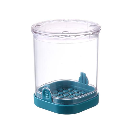 

Подрібнювач овочів Багатофункціональна машина для нарізання кубиками з контейнером і лезами з нержавіючої сталі Ефективне очищення Кухонна нарізка кубиками. темно-синього кольору