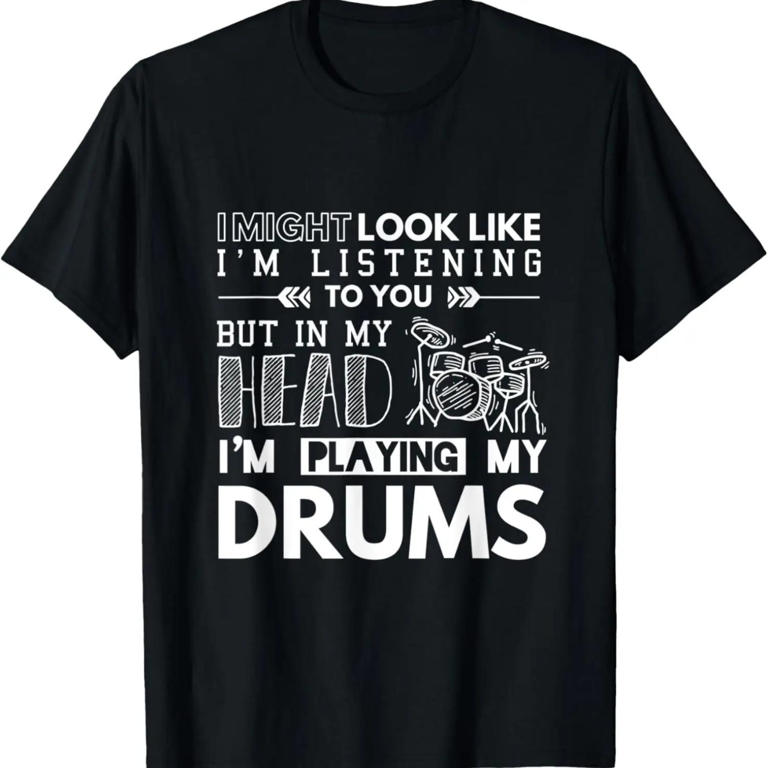 Drummer Musician Percussion Drums T-Shirt (2) S