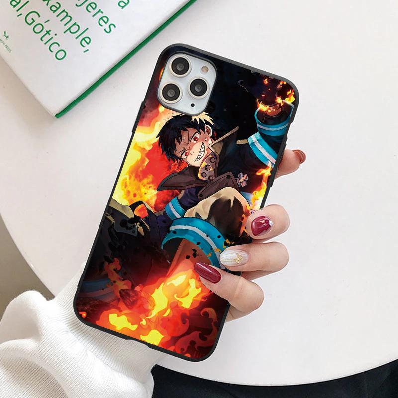 

Чехол аниме Fire Force для Samsung Galaxy M31 M32 M52 S21 S20 FE S22 S10 S8 S9 Plus Note 9 8 20 Ultra 10 Lite S10e, силиконовый чехол Note 20 5G