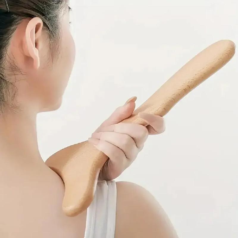 Narzędzie do masażu Drewniany masażer Narzędzia do rzeźbienia ciała Używane do rozluźniania mięśni Narzędzie do uwalniania mięśni Gua Sha