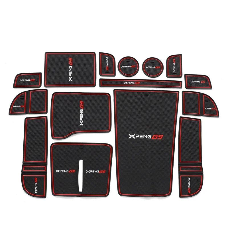 

Accessoire Voiture for Xpeng G9 2023 Water Cup Storage Tank Mat Door Groove Pad Cushion Rubber Mat Accessories