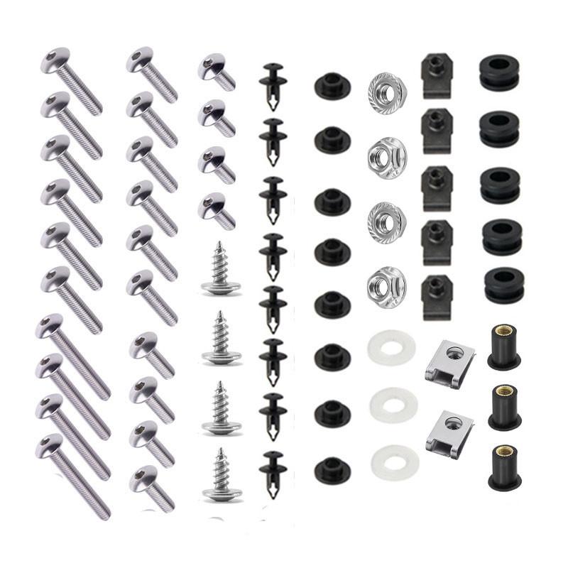 Motorsykkel kåpebolter Kit Kroppsskruer Mutter Rustfritt stål For Suzuki GSXR1000 GSX-R1000 2007-2008 K7 K8