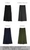 Andit Flared Pants with Fleece Soft and Elastic Size 51 Black Women's Wide-Leg Skirt-Style Lining, Warm, Waist, F,