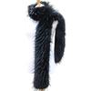 Women Long Scarf Solid Color Thickened Scarf Imitation Fox Fur Versatile Soft Scarf Winter Outdoor Wear