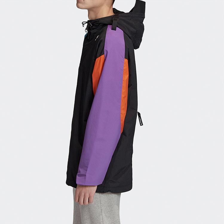 Adidas Originals Patchwork Sports Casual Jacket Men Jackets Black GC8703