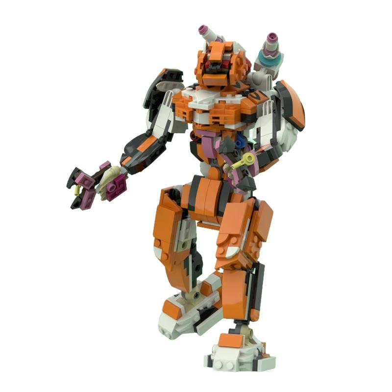 490pcs MOC Robot Tiger Titan Creator 3 1 Model Building Blocks Construction Toy Christmas Gifts DIY Creative Idea Education