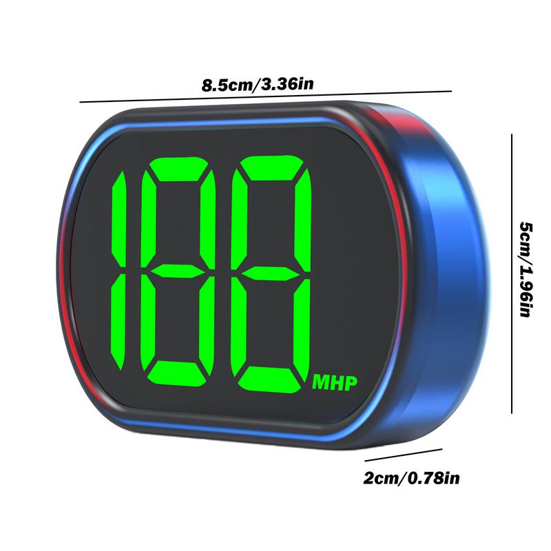 Mph Speedometer For Car Mph Odometer Head-up Display Mini Vehicle Smart Display With 3.2-Inch LED Screen Portable Car