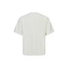 Li Ning X Jackie Chan Collaboration Kung Fu Series Pure Color Round Neck Casual Short Sleeve T-Shirt Men Tops Paper-White AHST061-4