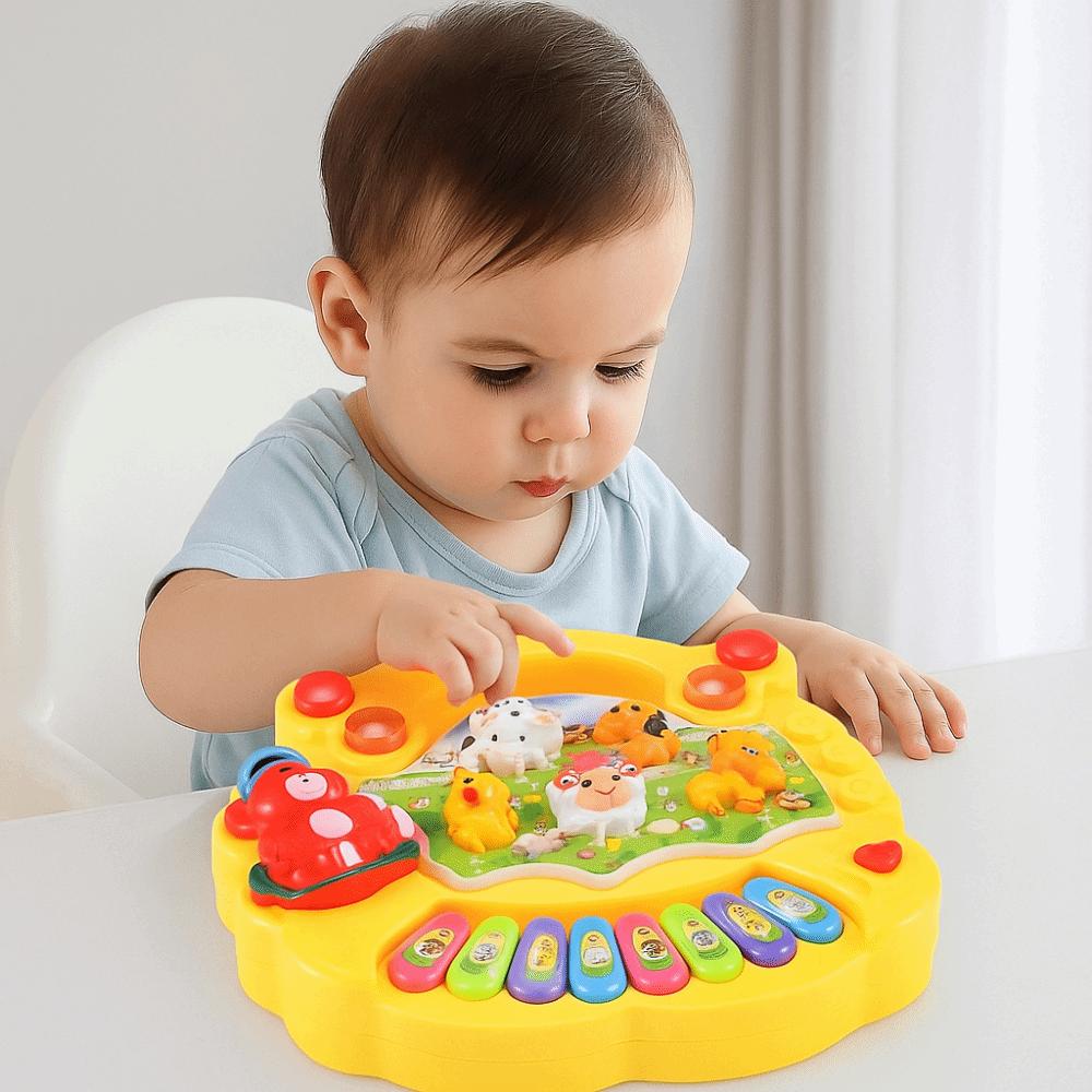 Plastic Baby Musical Toy Lights Sounds Kids Electronic Piano Toy  Children Preschool