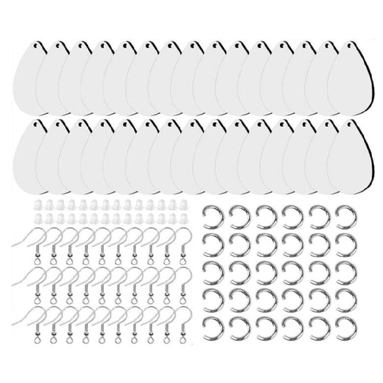 

Sublimation Printing Blank Earrings Set Drop Heat Transfer Earrings with Hook 1