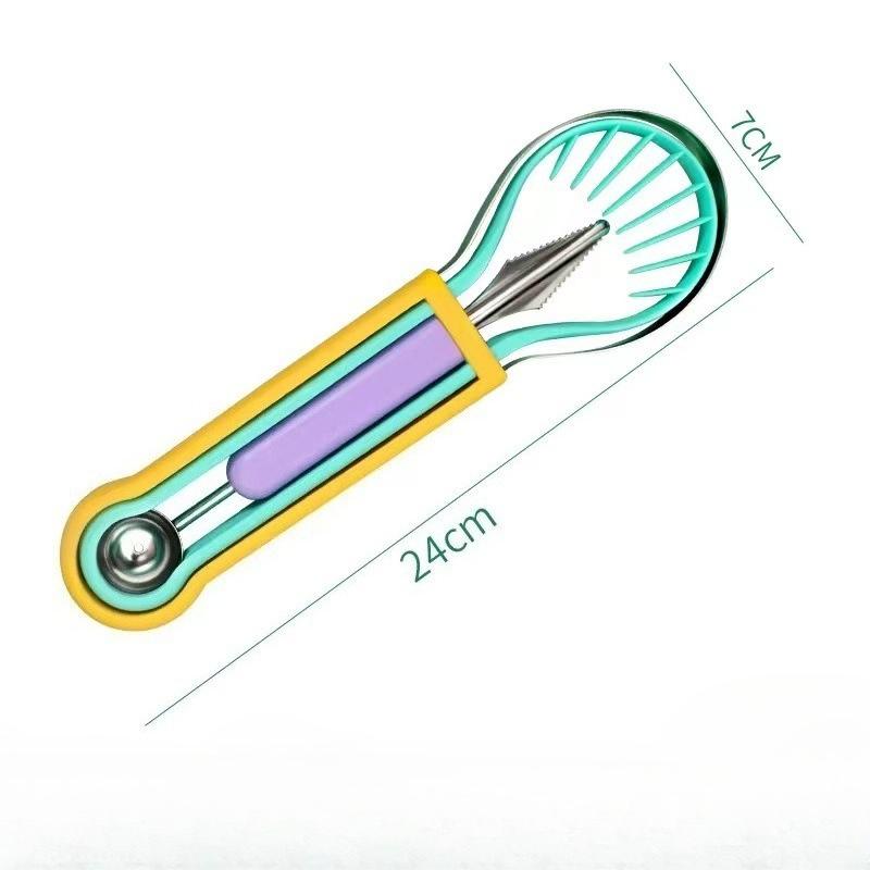 

Melon Scoops Fruit Cutting Tool Watermelon Knife Slices Different Innovative Kitchen Utensils Accessorie Useful Things for Home фіолетовий