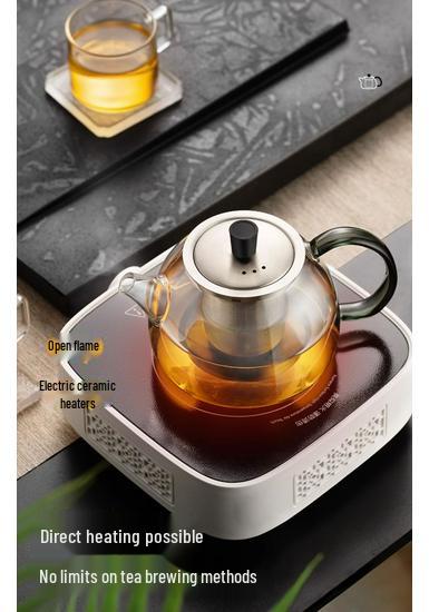 Heat-Resistant Large Capacity Glass Teapot for Home Tea Brewing and Water Boiling