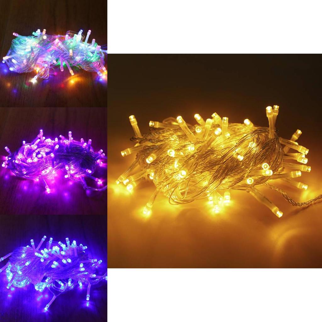Outdoor Led String Lights For Christmas Camping With Adjustable Brightness And Plastic Shell
