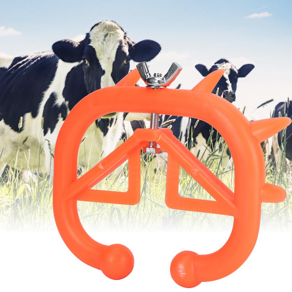 10Pcs Round Cow Nose Ring Animal Weaner Calf Plastic Weaning Tool Farm Supplies Accessories