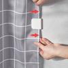 Windproof No-Drill Shower Curtain Clips, Splash-Proof, 2-Pack