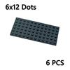 6Pcs 6x12 Dots Thin Base Plate Building Blocks Baseplate Create Classic MOC Bricks Construction Parts Compatible With 3028 Toys