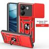 For Xiaomi Poco M7 Pro 5G Case Poco M7 Pro Cover PocoM7Pro Magnetic Ring Holder Armor Phone Case Slide Camera Protect Back Cover