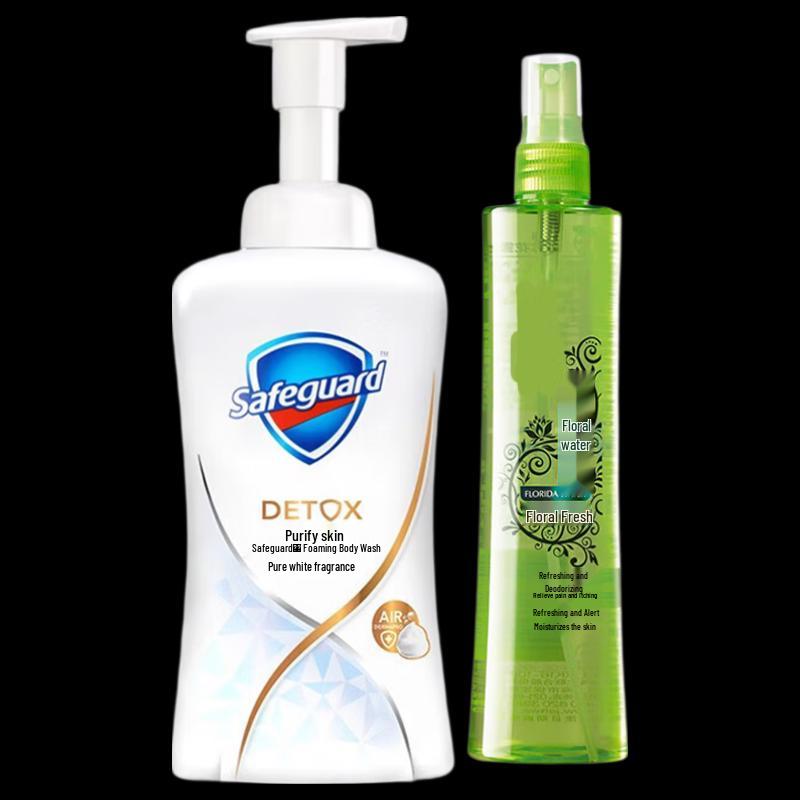 Safeguard Pure White Foam Shower Gel & Refreshing Spray Set