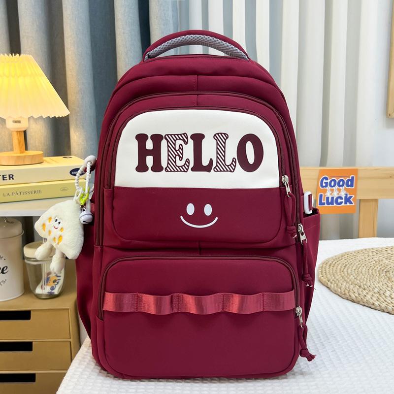 Junior High School Student Schoolbag Large Capacity New Japanese Backpack Men and Women the Same Style Fashion Simple Travel Leisure Backpack Women