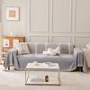Modern Geometric Sofa Cover Fringed Soft Flannel Four Seasons Universal Home Office Three-seater Couch Slipcover Furniture Protector