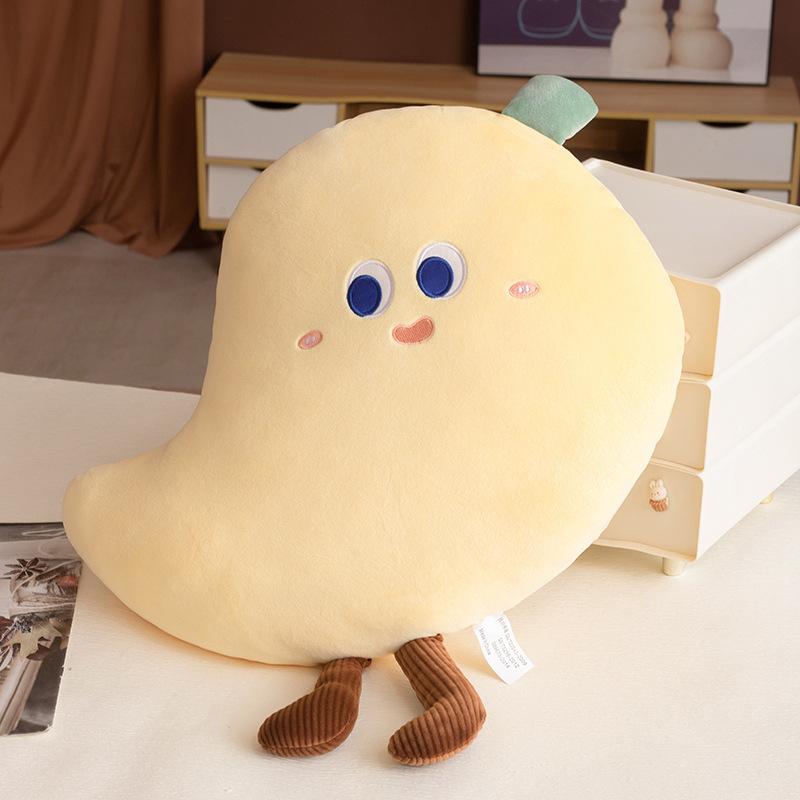 

Cartoon Soft Biscuits Bread Pillow Plush Toy Doll Cherry Mango Doll Home Pillow Doll size as shown in the picture