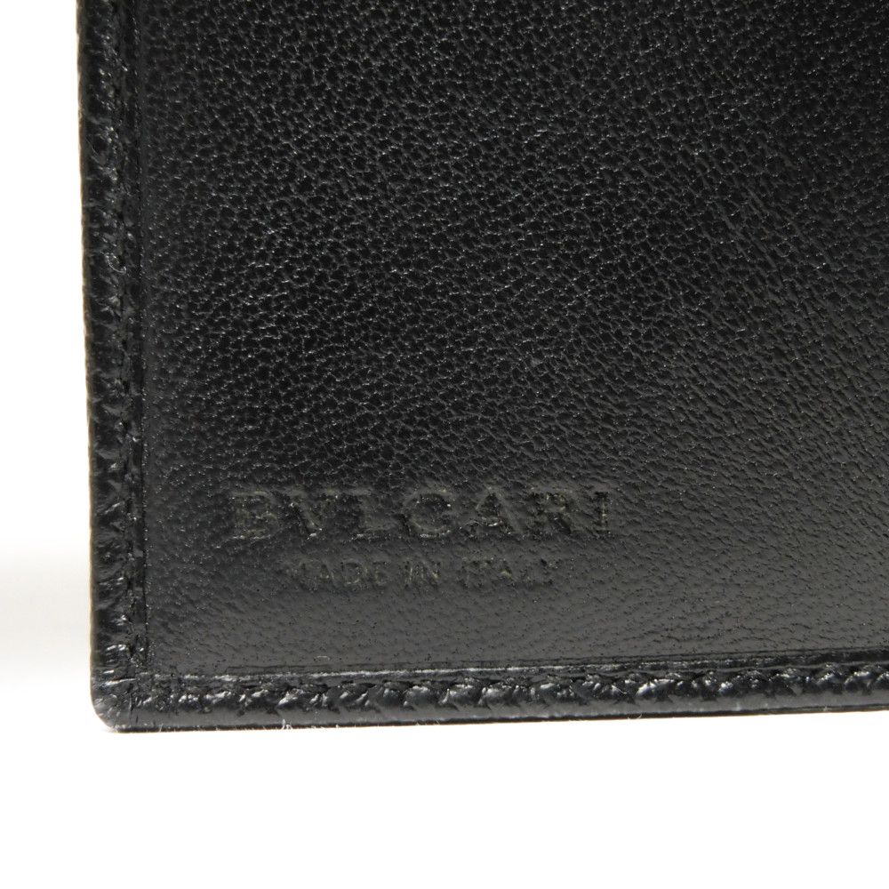 Used 11679 Trifold Wallet 288648 7942 RFID IC Chip Gold Compact Wallet Logo Clip Black Unisex from Japan AUTHENTIC