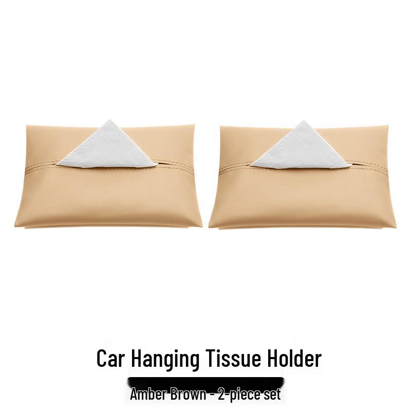 AITO M Car Leather Tissue Holder: Headrest Strap Pull-Out Box