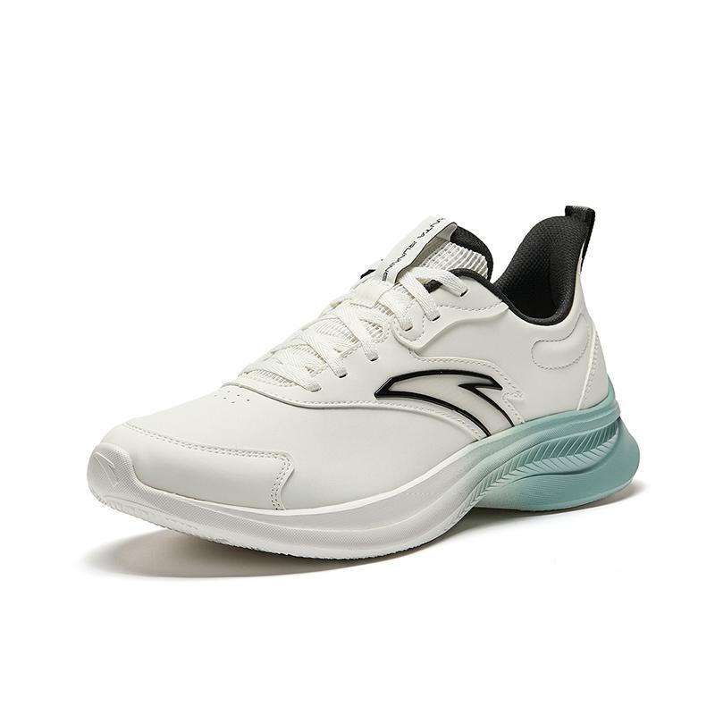 Anta Hydrogen Running Series Gz Comfortable Simple Non-Slip Wear-Resistant Low-Top Casual Running Shoes Men Sneakers White Black 912515520-9