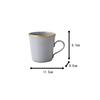 Rikizo Suriru Gold Mug, Diameter 8.5cm X Depth 11.5cm X Height 9.7cm, 320ml, Made In Japan, R-922613