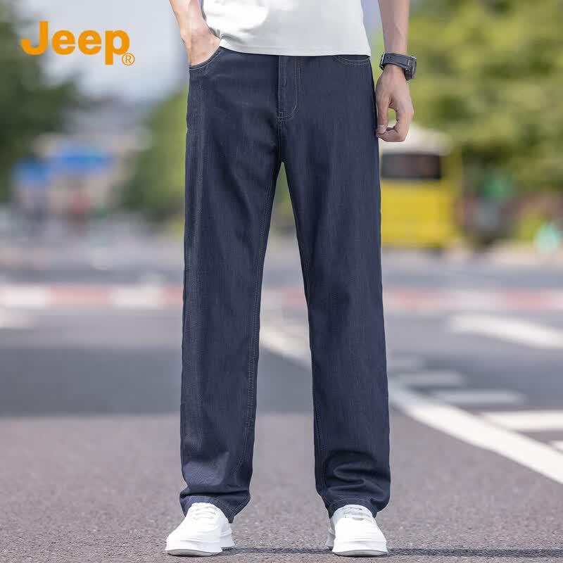JEEP Men s Tencel Lyocell Loose Straight Denim Jeans 38