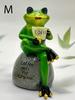 1 Piece Resin Patio Lawn Decoration Desktop Balcony Home Decoration Cartoon Animal Small Frog Statue Garden