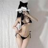 Micro Bikini Cosplay Sexy Lingerie Cute Pretty Extreme Seductive Swimsuit Triangle Bikini Thong Swimsuit Style Costume Exposed Leotard High Leg Fancy