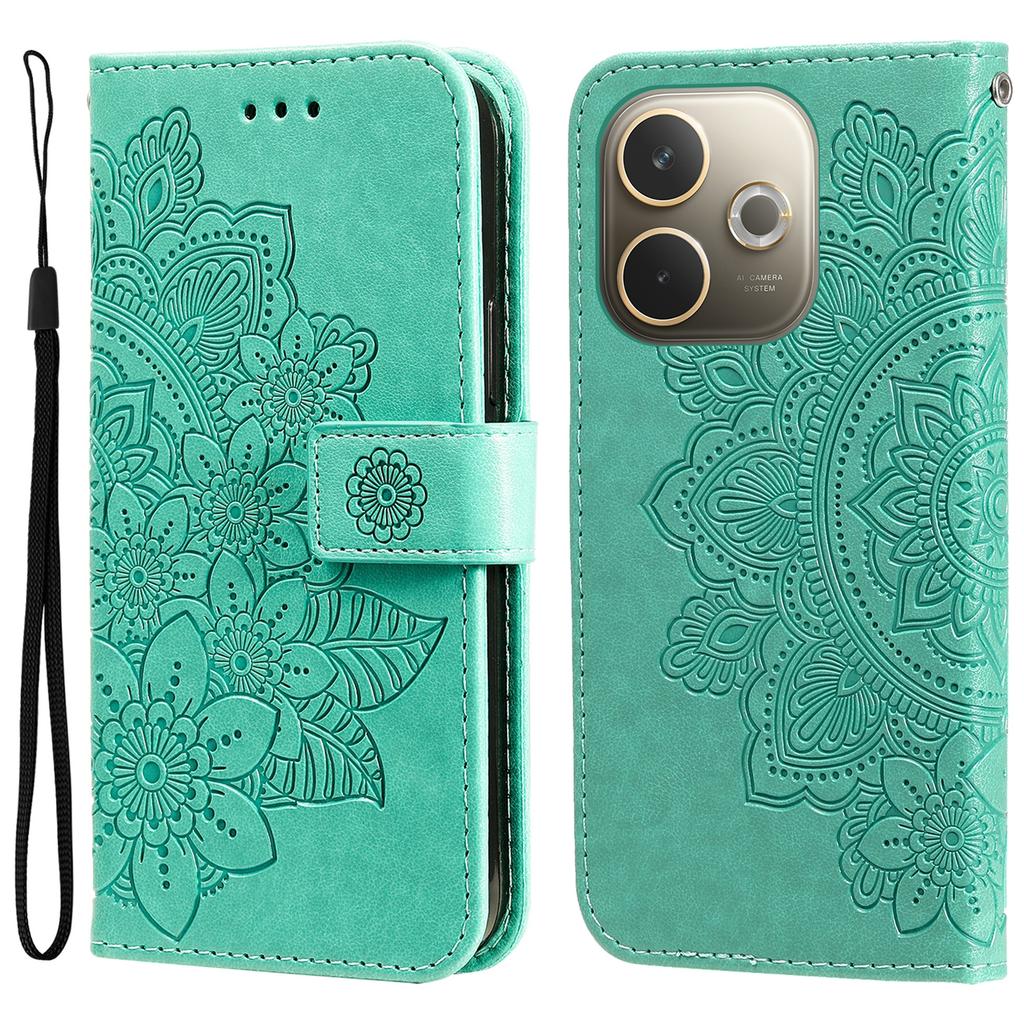 For Oppo A5 Pro 5G/A5 Vitality Edition Case Floral Pattern PU Leather Wallet Stand Phone Cover