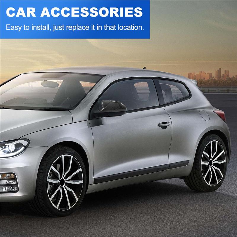 A51K-Per Scirocco 2009-2018 Plastica Porta Laterale Ala Specchietto Retrovisore Corno di Bue Copertura Tappo Accessori Auto