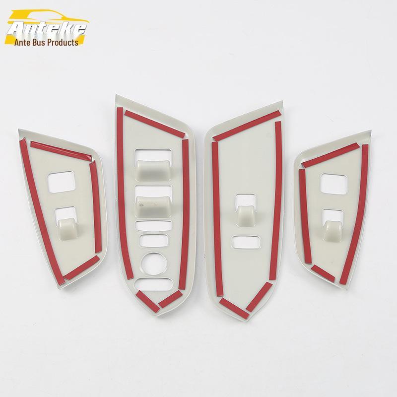 17 CRV Glass Switch Decorative Frame for Car Door Window Armrest Lift Button
