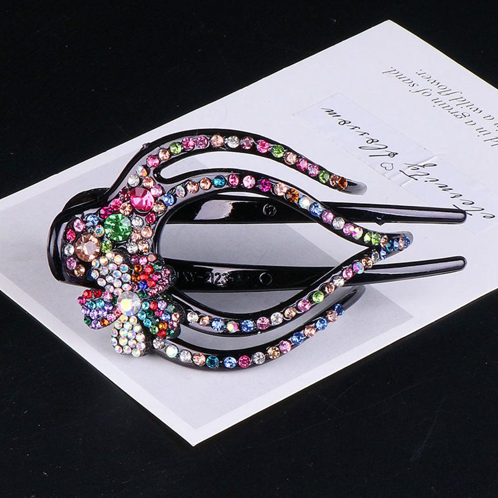 2026 New Hot Crystal Hairpin Women Hairclip Top Side Clip Rhinestones Duckbill Clip Hair Jewelry Wedding Girl Hair Styling Tools